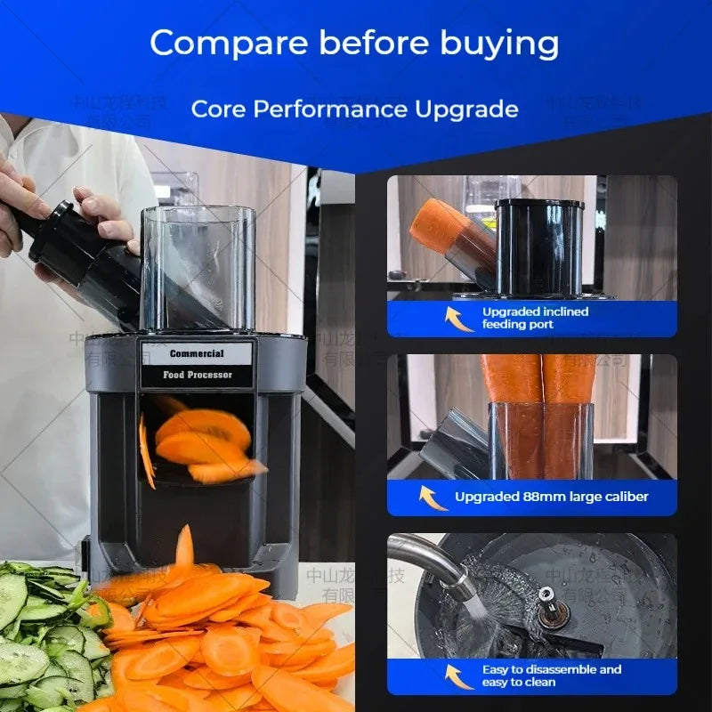 NNEOBA Electric Vegetable Chopper & Slicer Food Processor 220V
