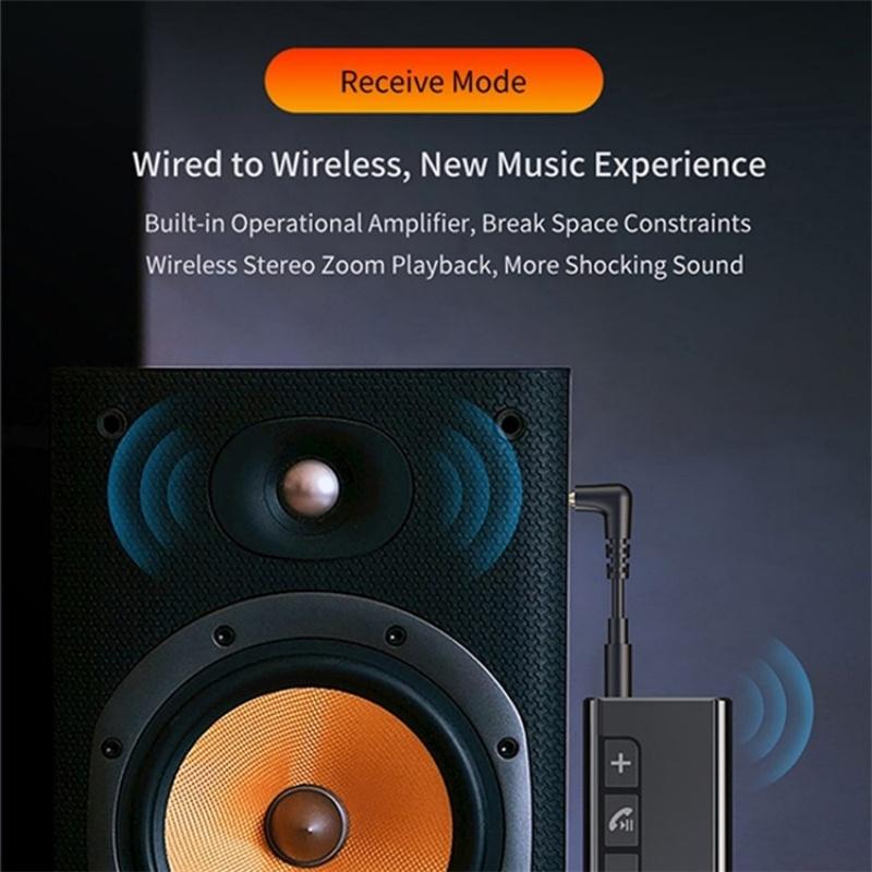 NNEIDS Wireless Car Bluetooth Hands-Free Call Adapter With Digital Display
