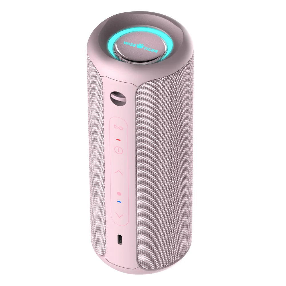 Waterproof Bluetooth Speaker – 30W Portable Speaker with RGB Lights & Bass Boost