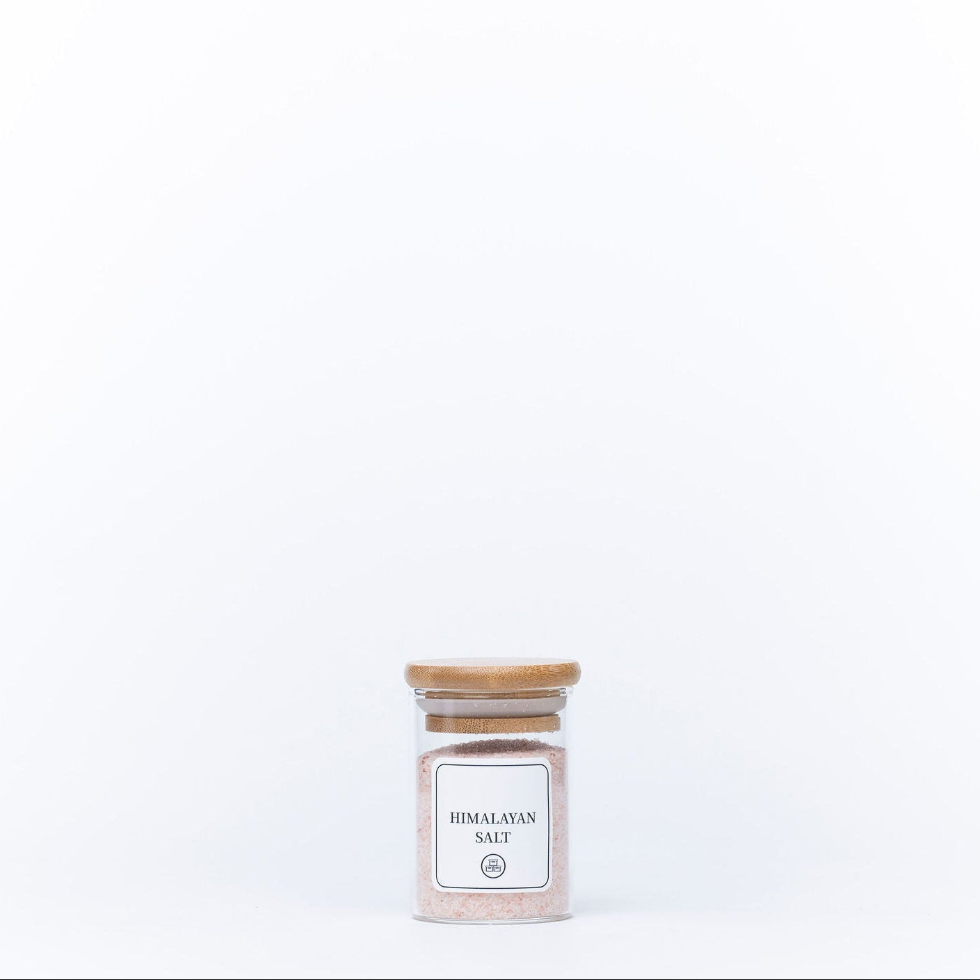 Round Glass Spice Jars with Bamboo Lid – 3 Sizes