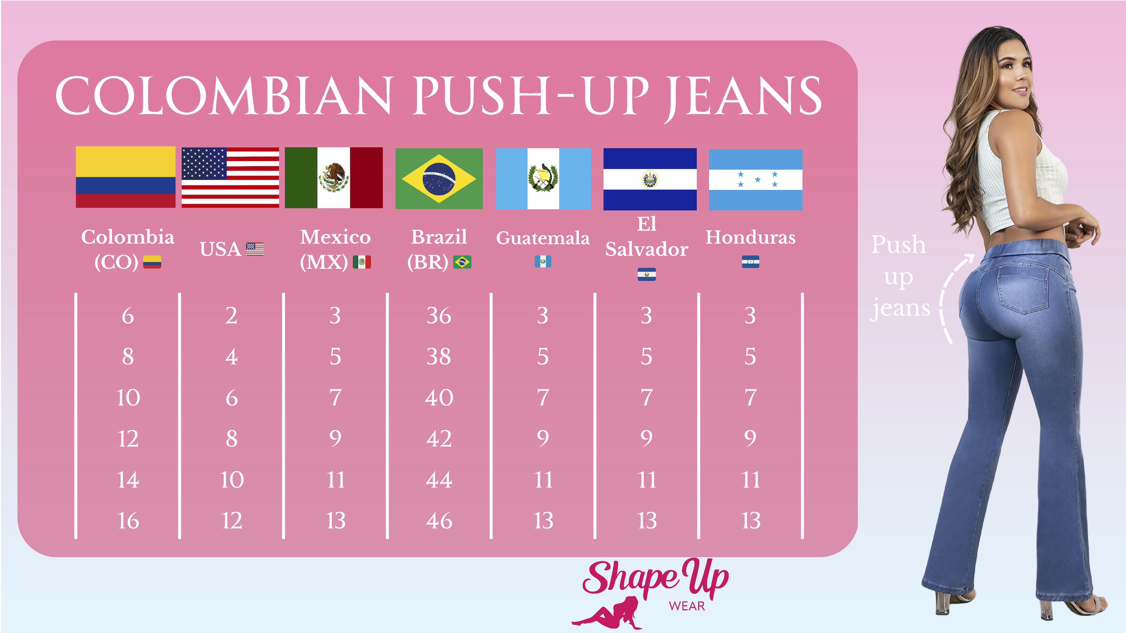 PUSH UP JEAN MHT12412/14 (Petite/Long)
