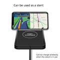 NNEIDS 2-In-1 Non-Slip Wireless Charger For C7 Car Navigation - Black