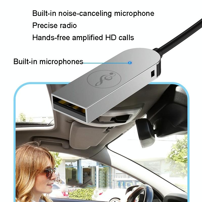 NNEIDS Wireless 3.5Mm Audio Receiver For Car Bluetooth