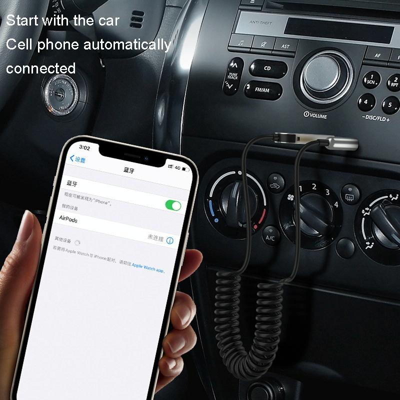 NNEIDS Wireless 3.5Mm Audio Receiver For Car Bluetooth