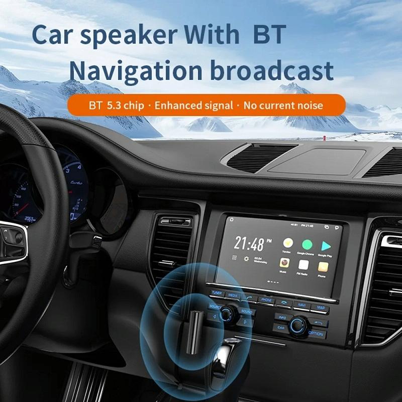 NNEIDS Wireless Car Audio Adapter With Bluetooth 5.3 And Tf Playback