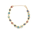 Large Multi Color Evil Eye Bracelet (I208)