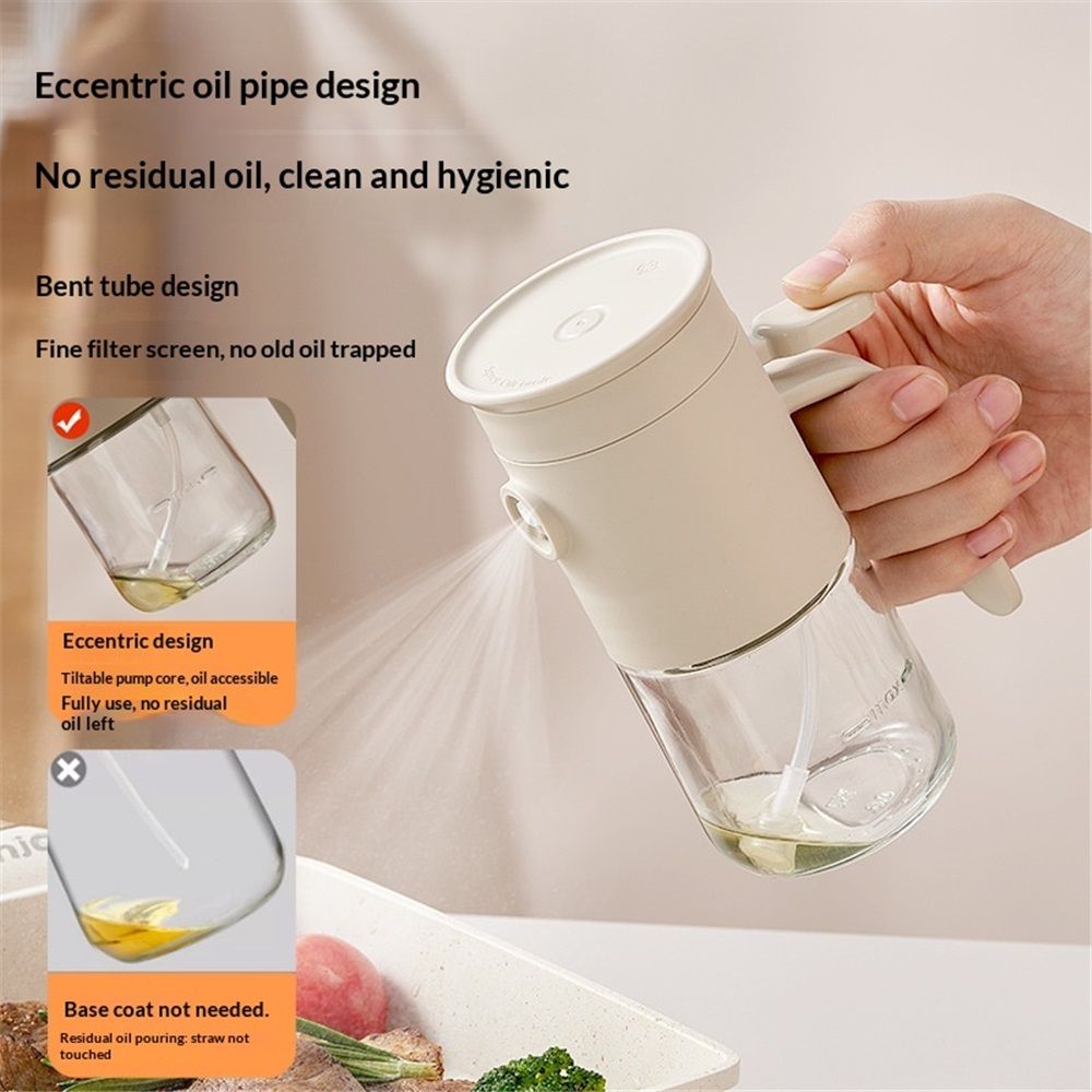 Glass Oil Sprayer Dispenser, Premium Olive Oil Dispenser Bottle for Kitchen, Food-grade Oil Spray Bottle for Cooking, Air Fryer, Frying, BBQ