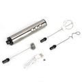Stainless Steel Milk Frother USB Charging Handheld Electric Egg Beater for Home Kitchen