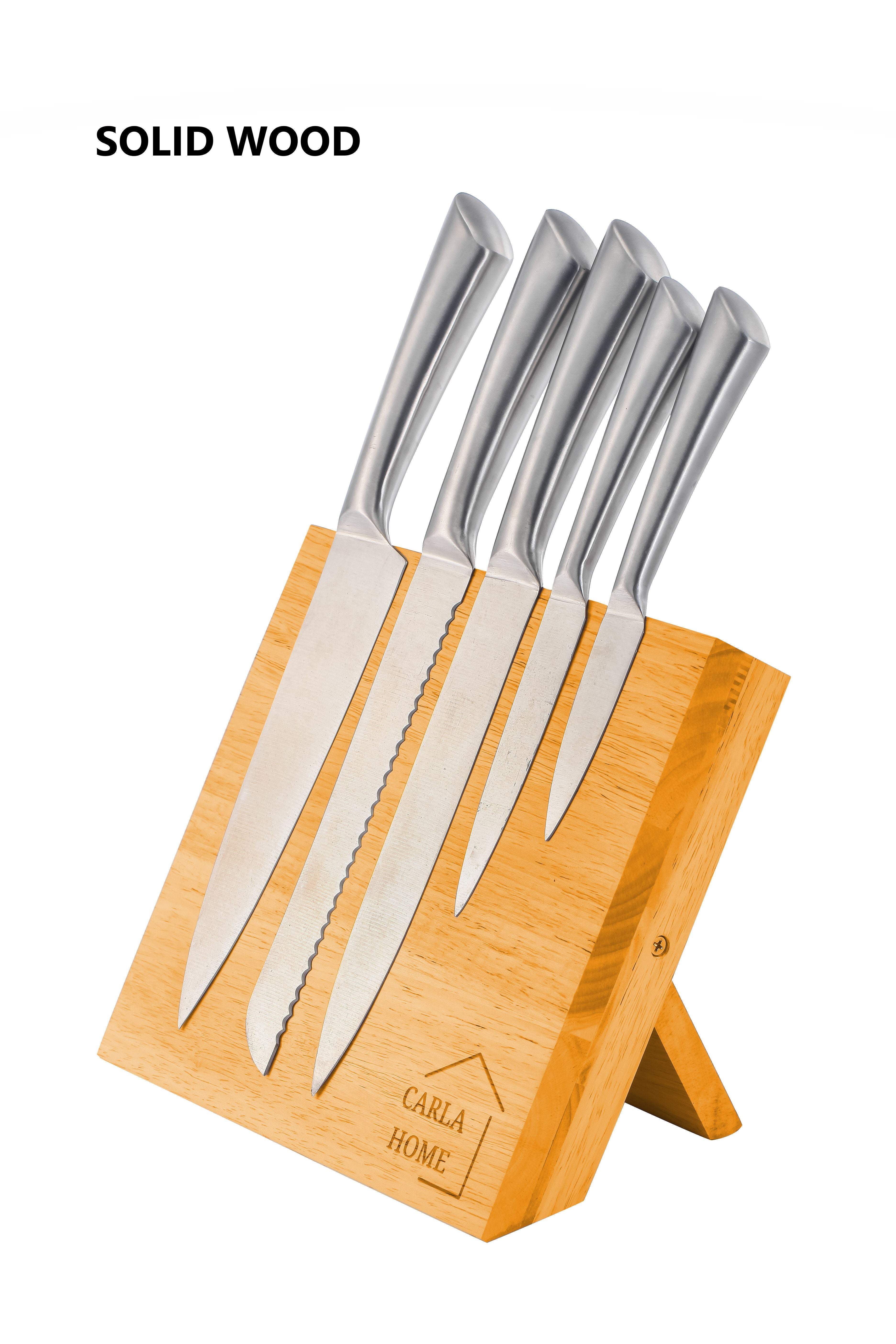 NNEDSZ Natural Bamboo Magnetic Knife Block Holder with Strong Magnets for Home Kitchen Storage & Organisation