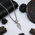 Viking sword pendant necklace for Men Norse Warrior Gift Set