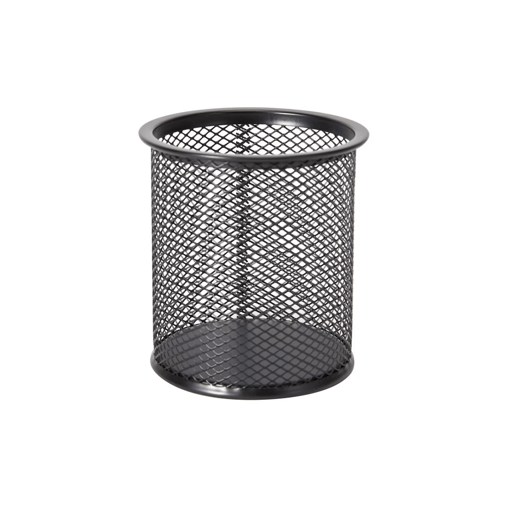 Black Mesh Pen Cup for Desk Organisation