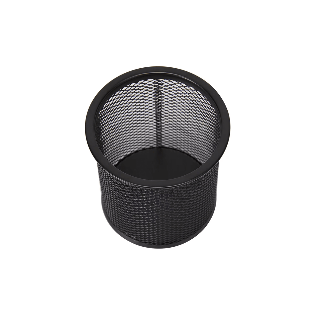 Black Mesh Pen Cup for Desk Organisation