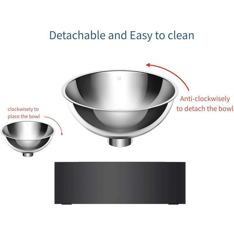 Adjustable Stainless Steel Pet Double Bowl - Elevated Feeding Solution