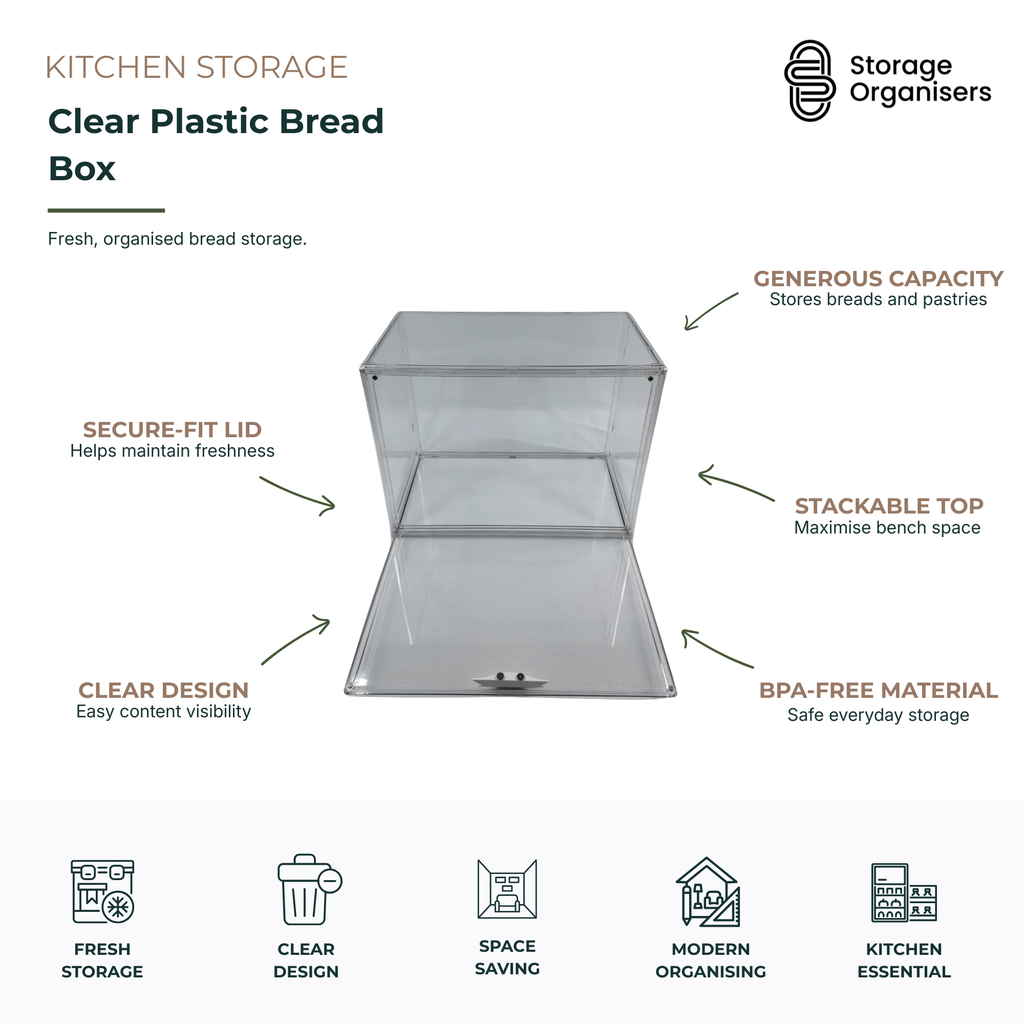 Clear Plastic Bread Box