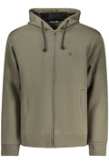 COVERI MOVING MEN'S ZIP-UP SWEATSHIRT GREEN
