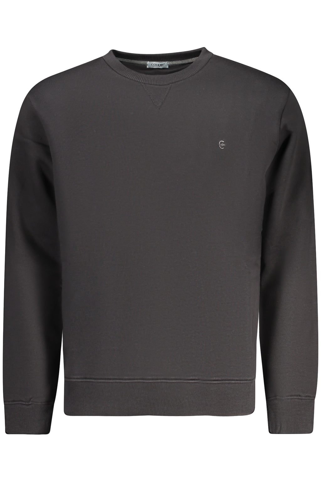 COVERI MOVING MEN'S BLACK ZIP-UP SWEATSHIRT