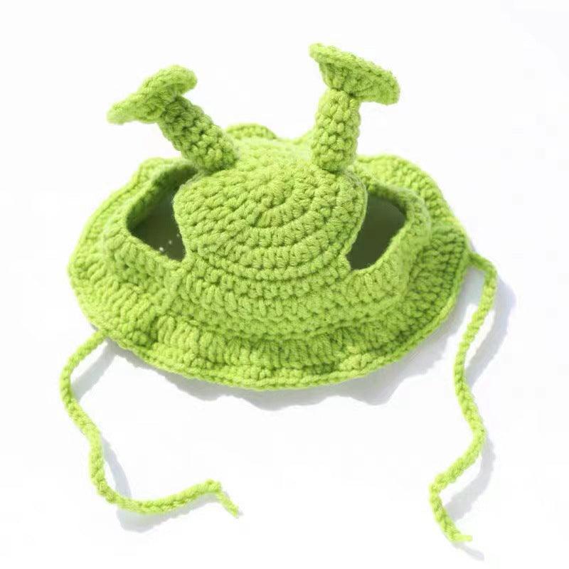 Cozy Knitted Pet Headgear - Handcrafted Cat And Dog Hat