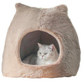 Cozy Retreat: Removable And Washable Semi-Closed Cat Bed For Autumn And Winter