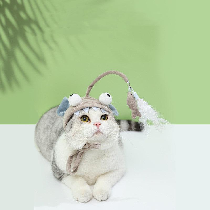 Fashionable And Fun Cat Toy Hat Set