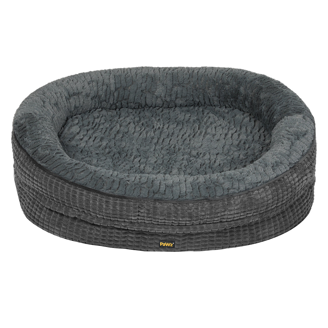 Pawz Orthopedic Plush Dog Bed Soft Washable Pet Bed Grey Cosy Cushion XXXL Size