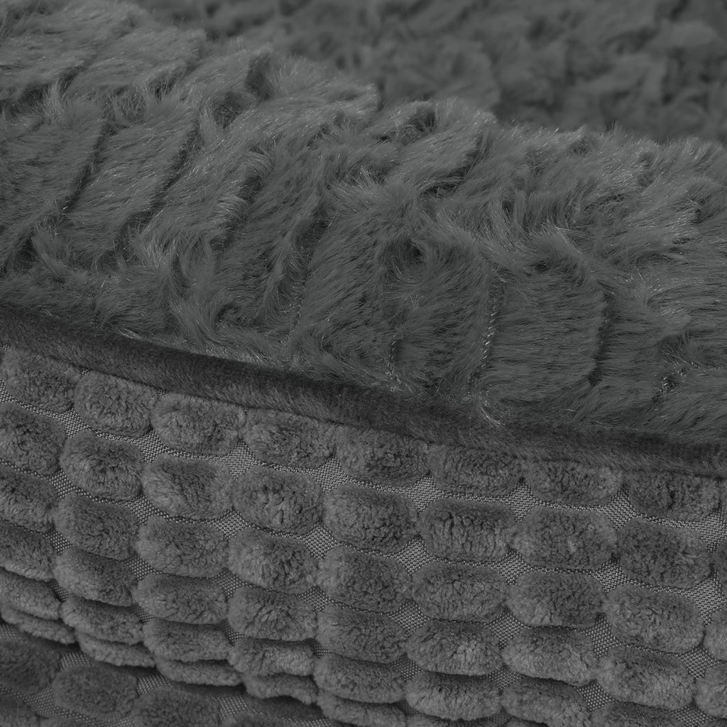 Pawz Orthopedic Plush Dog Bed Soft Washable Pet Bed Grey Cosy Cushion XXXL Size