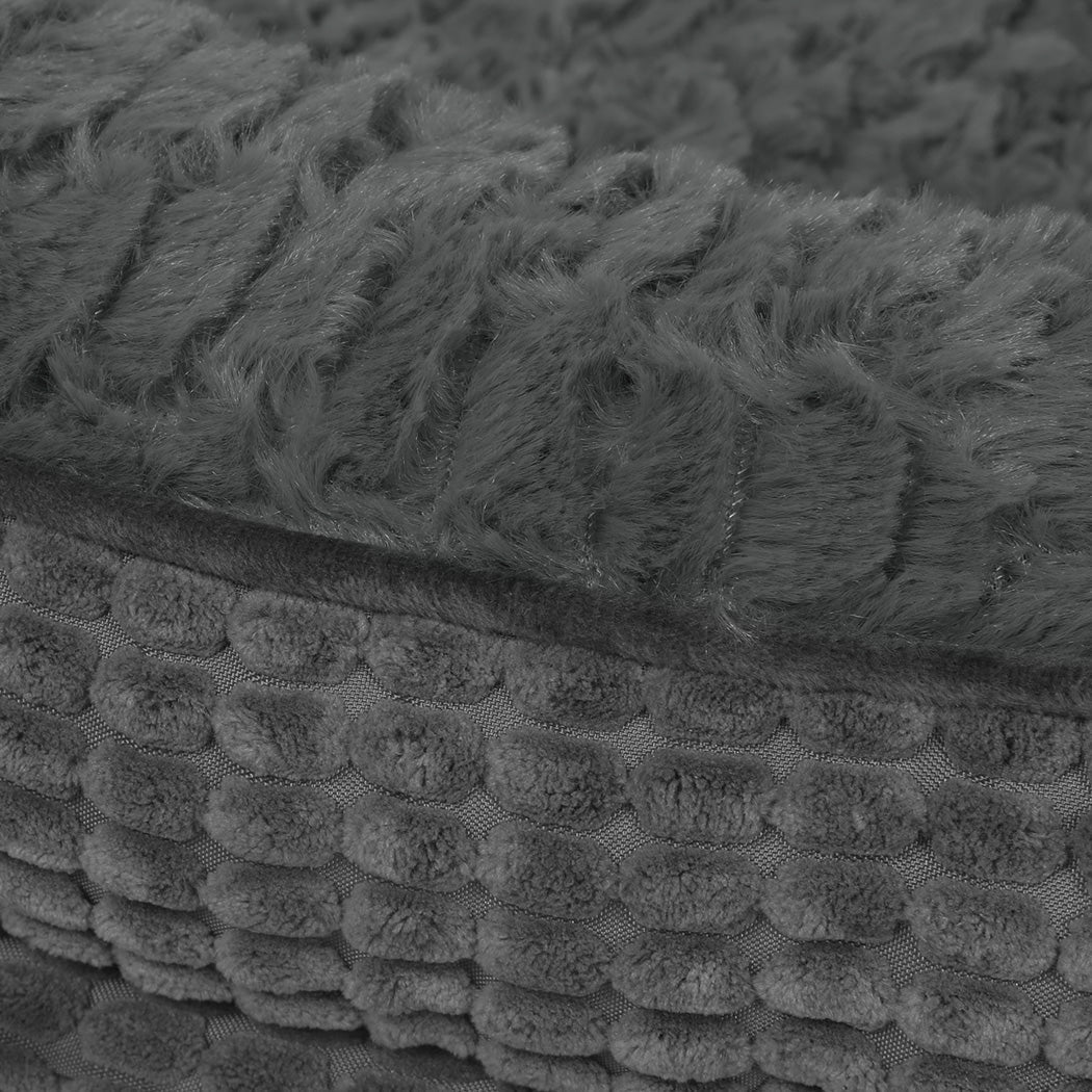 Pawz Orthopedic Plush Dog Bed Soft Washable Pet Bed Grey Cosy Cushion XXXL Size