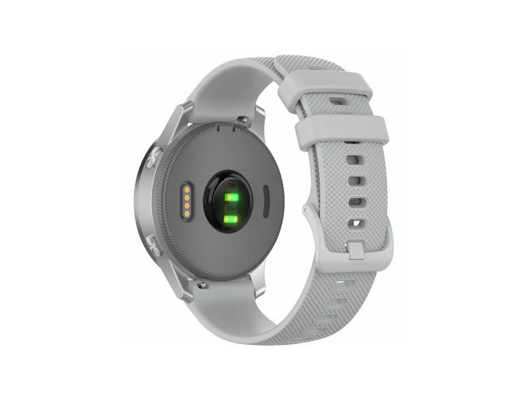 Techancy Bracelete Para Relógio Inteligente Cinzenta KC2120 De 20 Mm, Compatível Com Samsung Galaxy Watch/Huawei Watch