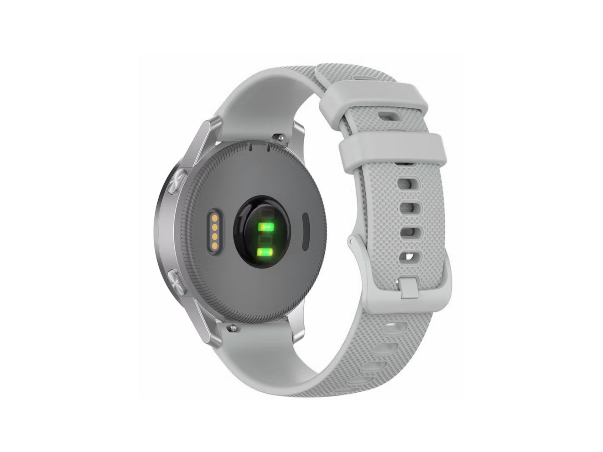 Techancy Bracelete Para Relógio Inteligente Cinzenta KC2120 De 20 Mm, Compatível Com Samsung Galaxy Watch/Huawei Watch