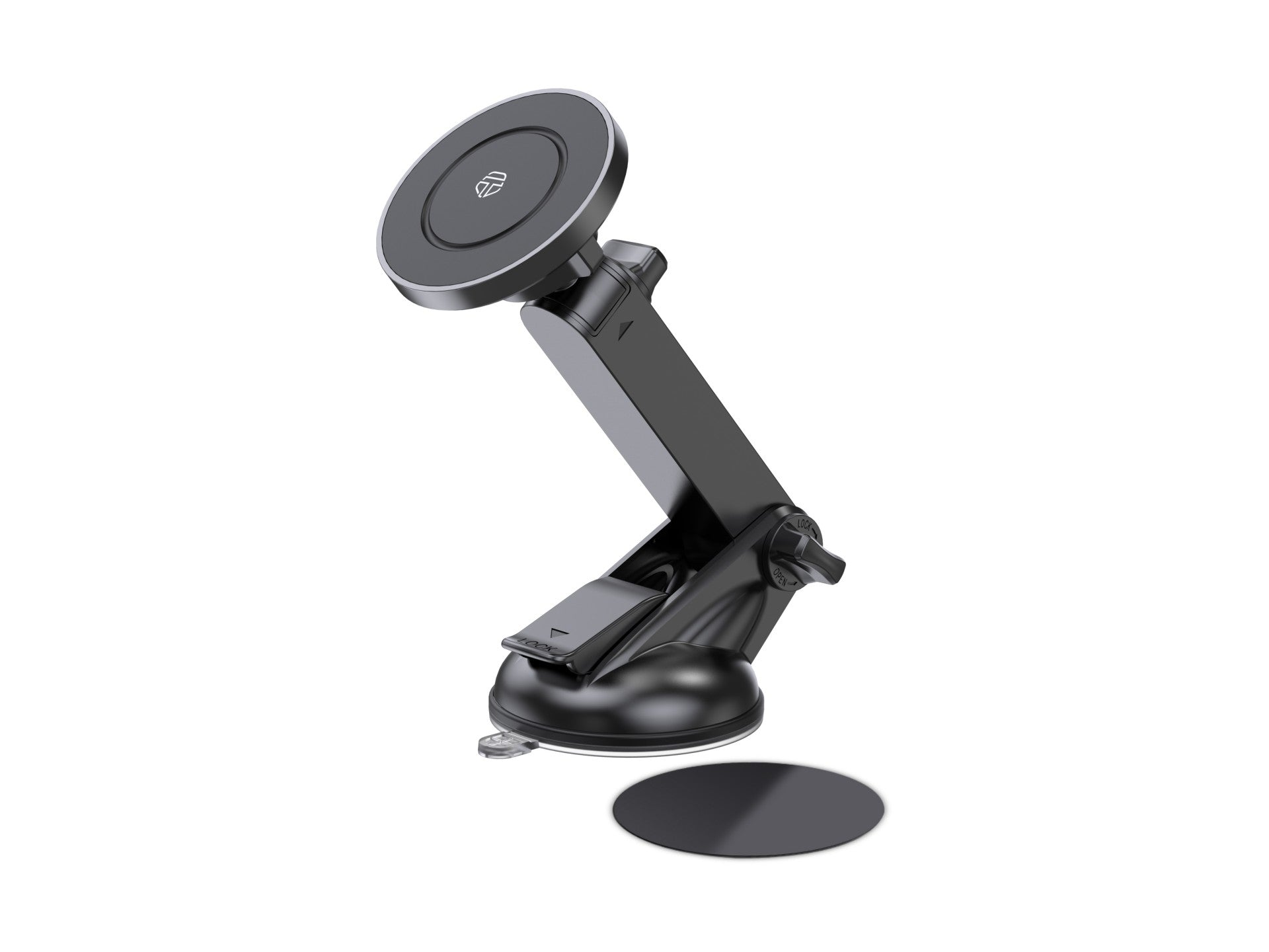 Techancy Suporte Magnético Para Telemóvel Preto Ti2327, Compatível Com Magsafe, Rotação De 360°, Ventosas Ajustáveis