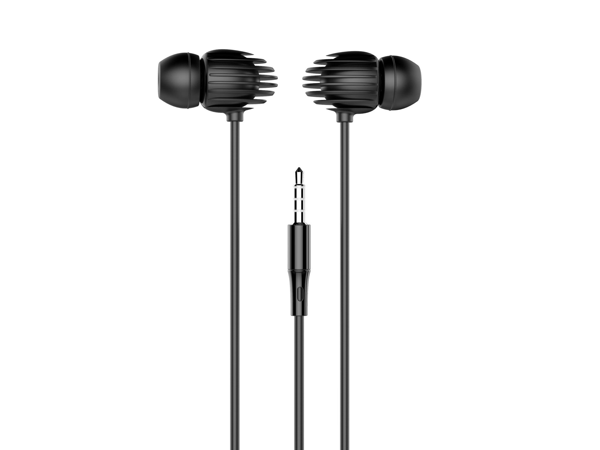 Techancy Auricular Com Fio Preto TD8044, 3,5 Mm Com Microfone, Compatível Com Som Estéreo Para Jogos
