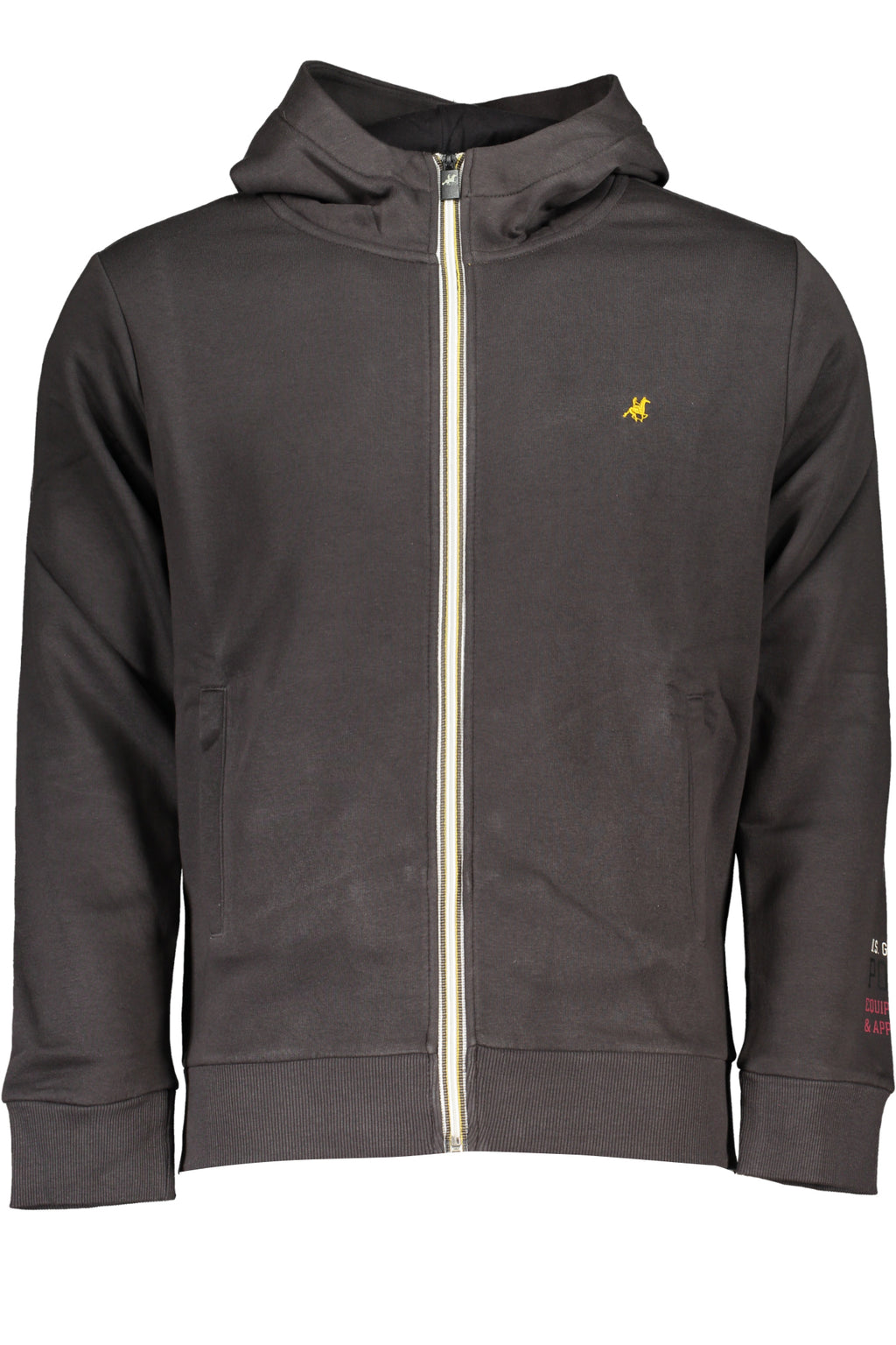 US GRAND MEN'S GRAY ZIP-UP SWEATSHIRT
