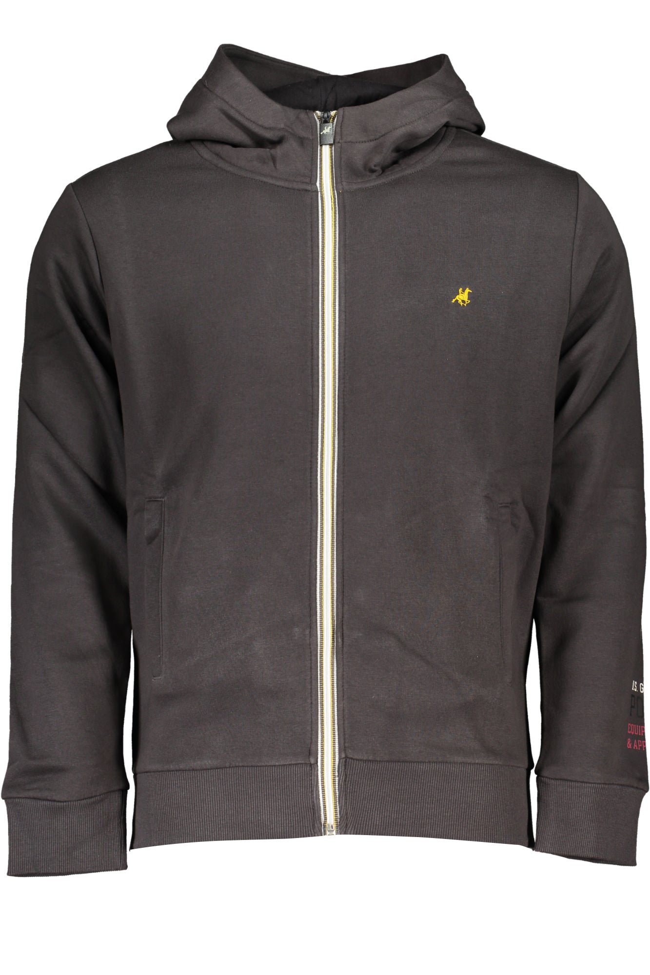 US GRAND MEN'S GRAY ZIP-UP SWEATSHIRT